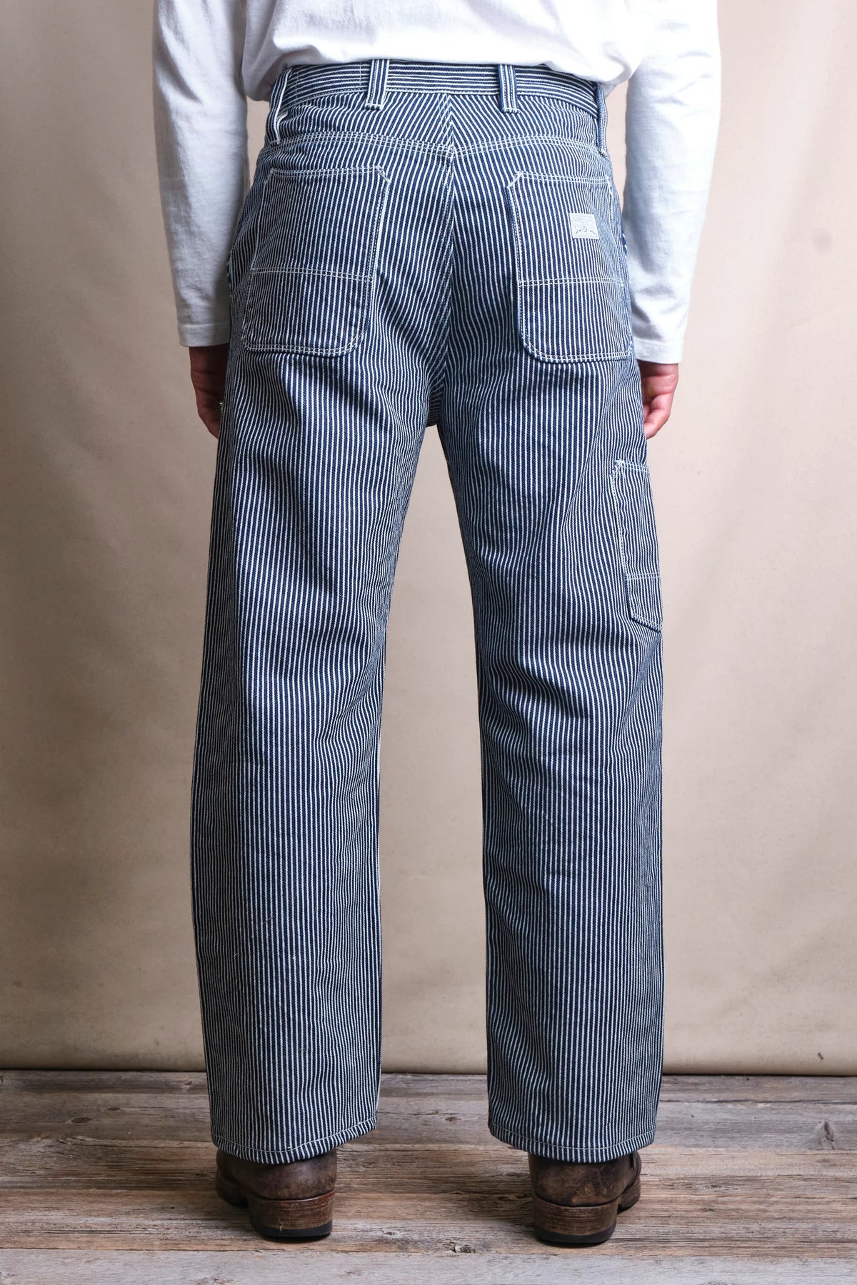 Mortar Chino in Indigo Striped