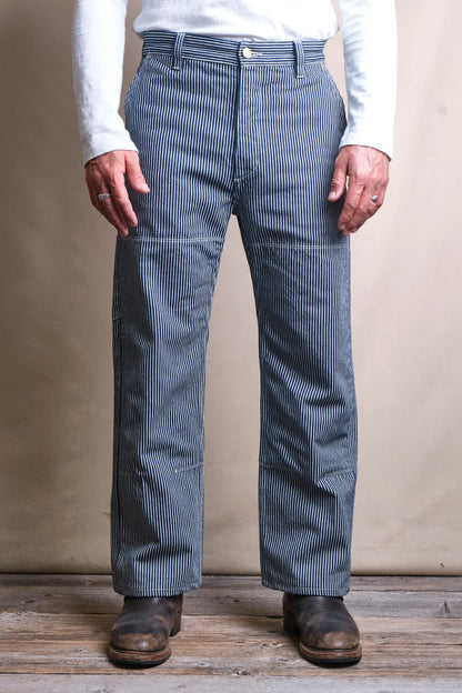 Mortar Chino in Indigo Striped