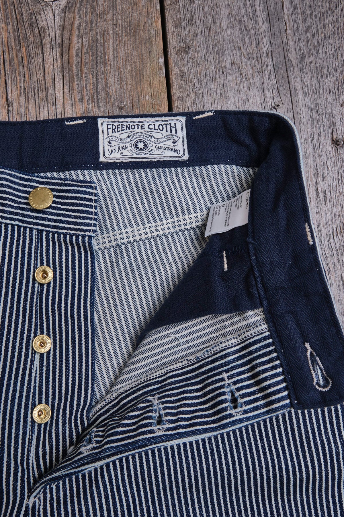Mortar Chino in Indigo Striped