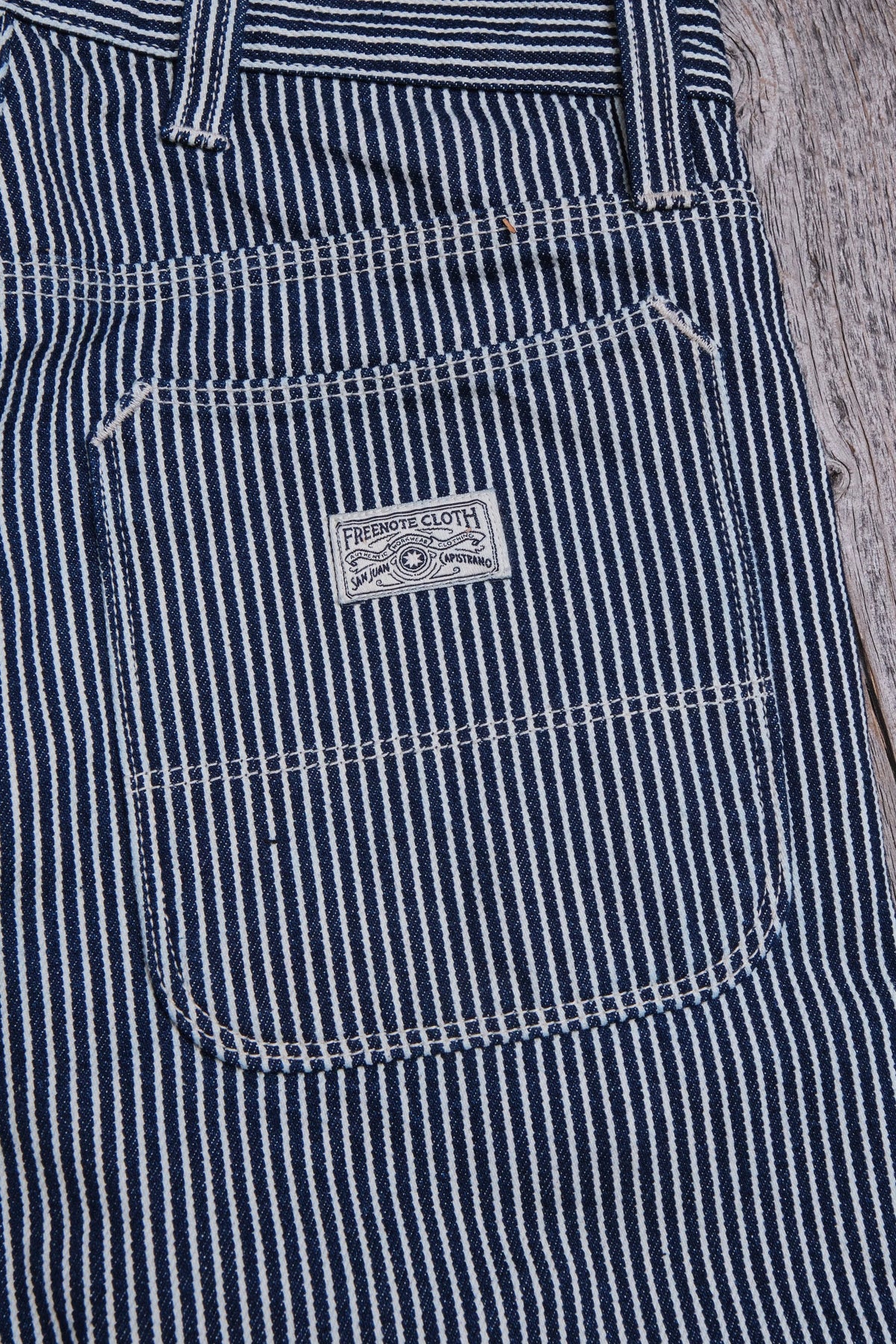 Mortar Chino in Indigo Striped
